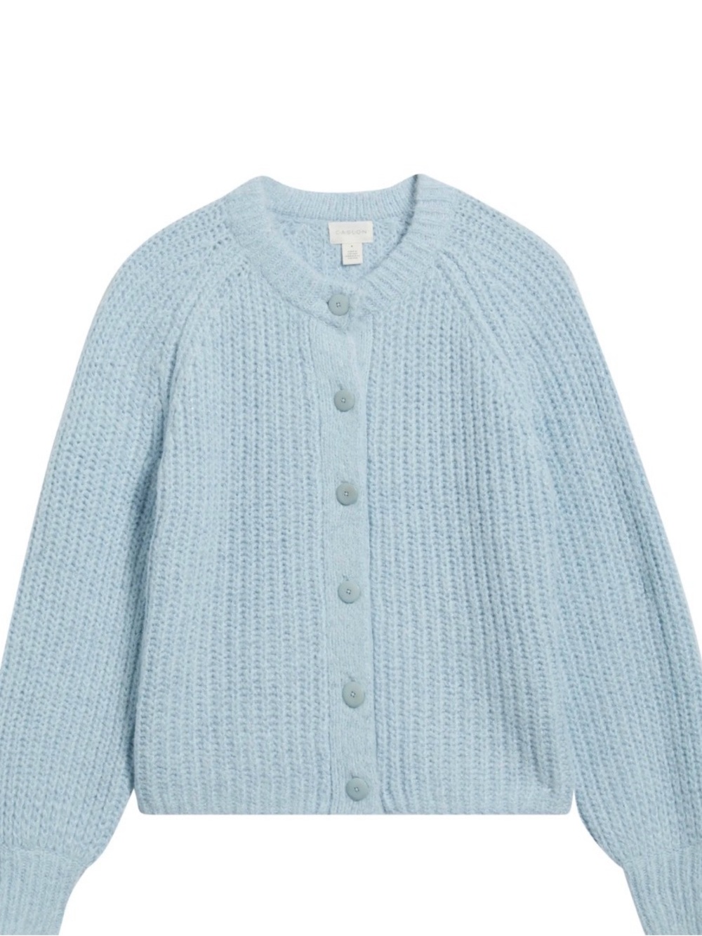 Abercrombie & Fitch Light Blue Chunky Button Cardigan